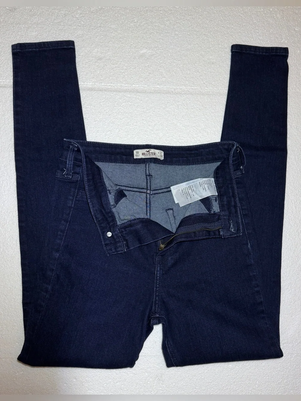 Hollister Deep Indigo High Rise Skinny Jeans Size 5 W27 L29
